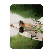 Magnet Flexible Votre Merci photo de jour de mariage (Vertical)