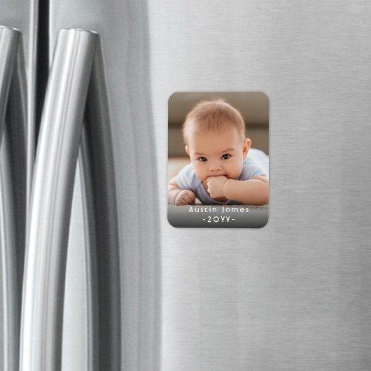 Magnet Flexible Votre photo et n'importe quel texte Simple Photo m