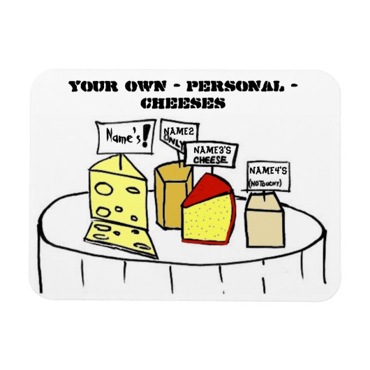 Magnet Flexible Votre Propre Fromage Personnel Aimant Personnalisa (Horizontal)