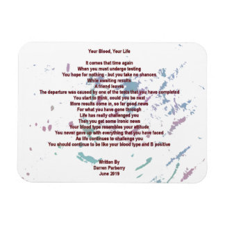 Magnet Flexible Votre sang, votre vie 7cm x 10cm Aimant flexible