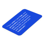 MAGNET FLEXIBLE VOTRE SOURIRE EST VOTRE LOGO DEVIS MOTIVATIONNELS  (Côté Gauche)