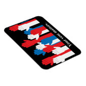 Magnet Flexible Votre vote compte les mains patriotiques (Côté Droit)