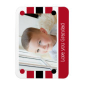 Magnet Flexible Vous aimez Grand rouge et noir photo (Vertical)