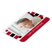 Magnet Flexible Vous aimez Grand rouge et noir photo (Côté Gauche)