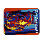 Magnet Flexible Vous avez des cookies ? Chevaux dans l'aimant prin (Horizontal)