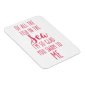 Magnet Flexible Vous avez nagé vers moi - Aimant citation romantiq (Côté Droit)