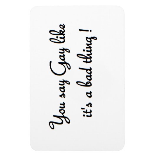 Magnet Flexible vous dites aimant en forme de rectangle gay (Vertical)