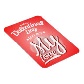 Magnet Flexible vous êtes heureuse Sainte-Valentin (Côté Droit)