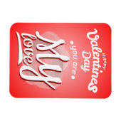 Magnet Flexible vous êtes heureuse Sainte-Valentin (Horizontal)