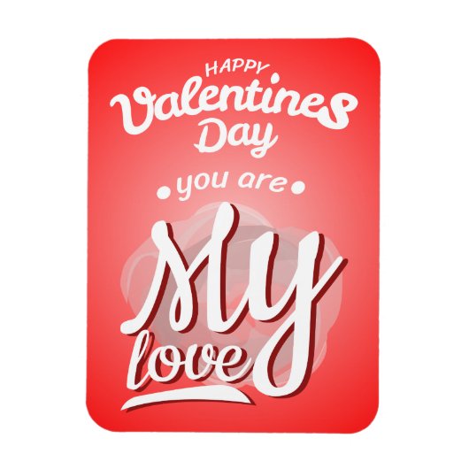 Magnet Flexible vous êtes heureuse Sainte-Valentin (Vertical)