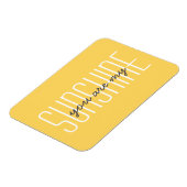Magnet Flexible Vous êtes ma typographie jaune soleil Citation (Côté Gauche)