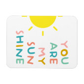 Magnet Flexible Vous Êtes Mes Sunshine Pastels (Horizontal)
