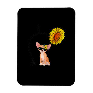 Magnet Flexible Vous Êtes Mon Sunshine Chihuahua Sunflower Chiahua