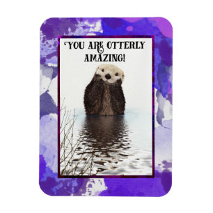 Magnet Flexible Vous êtes Otterly Extraordinaire Cute Pun avec Swe