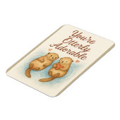 Magnet Flexible Vous êtes tout simplement adorable – Douces loutre (Côté Gauche)