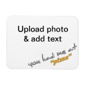 Magnet Flexible Vous m'avez eu à "pizza" - do-it-yourself Fridge M (Horizontal)