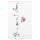 Magnet Flexible Vous N'Êtes Pas Seul/Pin De Sécurité (Vertical)