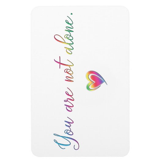 Magnet Flexible Vous N'Êtes Pas Seul/Pin De Sécurité (Vertical)