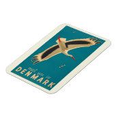 Magnet Flexible Vous rencontrer à Danemark Voyage Vintage (Côté Gauche)