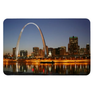 Magnet Flexible Voûte de passage St Louis Mississippi la nuit
