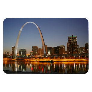 Magnet Flexible Voûte de passage St Louis Mississippi la nuit