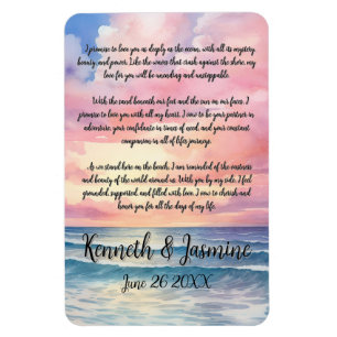 Magnet Flexible Vows sans fin by the Sea Mariage