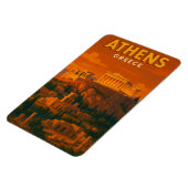 Magnet Flexible Voyage à Athènes Grèce Rétro (Côté Gauche)