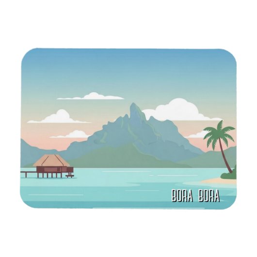 Magnet Flexible Voyage à Bora Bora (Horizontal)