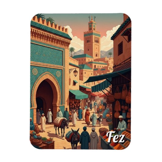 Magnet Flexible Voyage à Fès Maroc (Vertical)