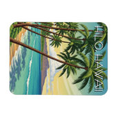 Magnet Flexible Voyage à Hilo Hawaii Vintage (Horizontal)