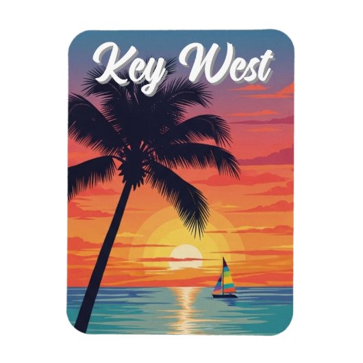 Magnet Flexible Voyage à Key West en Floride (Vertical)