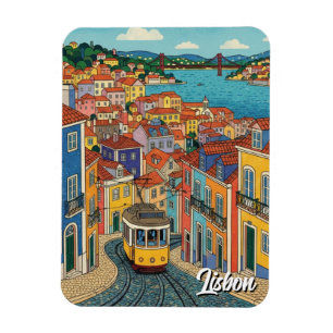 Magnet Flexible Voyage à Lisbonne Portugal 