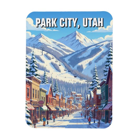 Magnet Flexible Voyage à Park City Utah (Vertical)