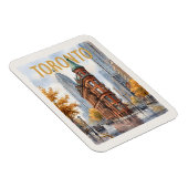 Magnet Flexible Voyage à Toronto Canada Vintage (Côté Droit)