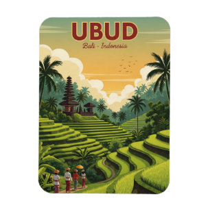 Magnet Flexible Voyage à Ubud Bali Indonésie