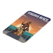Magnet Flexible Voyage à Virginia Beach (Côté Gauche)