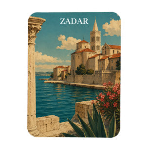 Magnet Flexible Voyage à Zadar Croatie Côte Adriatique
