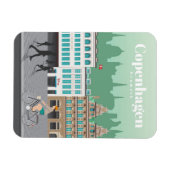 Magnet Flexible Voyage Art Voyage à Copenhague (Horizontal)
