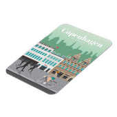 Magnet Flexible Voyage Art Voyage à Copenhague (Côté Gauche)