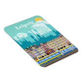 Magnet Flexible Voyage Art Voyage À Leipzig Allemagne (Côté Droit)