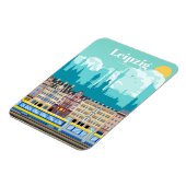 Magnet Flexible Voyage Art Voyage À Leipzig Allemagne (Côté Gauche)