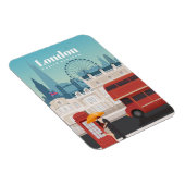 Magnet Flexible Voyage Art Voyage À Londres Angleterre (Côté Droit)