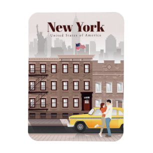 Magnet Flexible Voyage Art Voyage à New York City