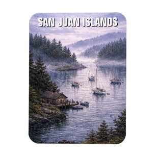 Magnet Flexible Voyage aux îles San Juan de Washington