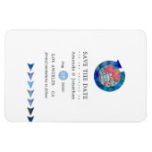 Magnet Flexible Voyage Aventure Passeport Mariage Enregistrer la d (Horizontal)