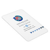 Magnet Flexible Voyage Aventure Passeport Mariage Enregistrer la d (Côté Droit)