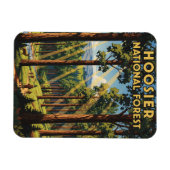 Magnet Flexible Voyage dans la forêt nationale d'Indiana Hoosier (Horizontal)