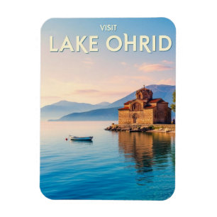Magnet Flexible Voyage dans le lac Ohrid en Macédoine du Nord