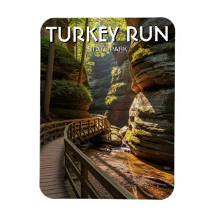 Magnet Flexible Voyage dans le parc d'État de Turkey Run dans l'In