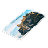 Magnet Flexible Voyage d'aquarelle Meteora Grèce (Côté Gauche)